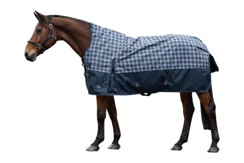 Derka plandeka z polarem HKM Highneck Glasgow 1200D w kolorze deep check