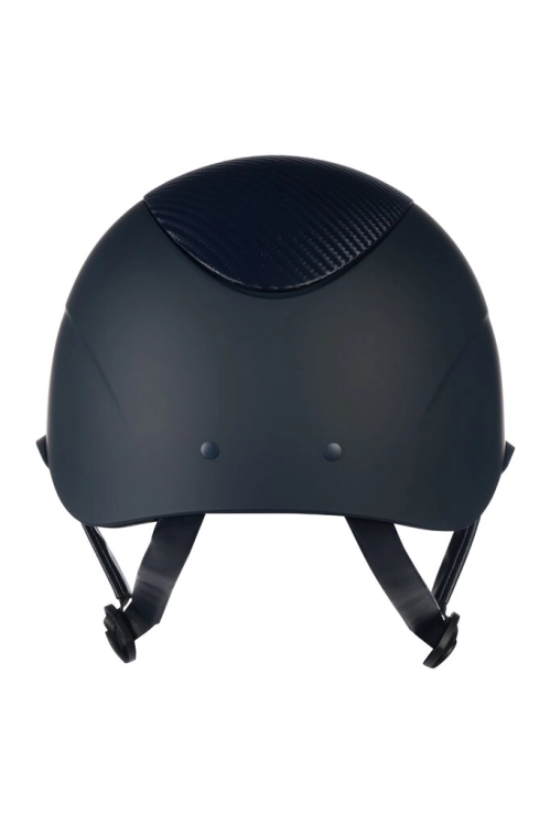 Kask jeździecki z regulacją HKM Alarion w kolorze granatowo-srebrnym