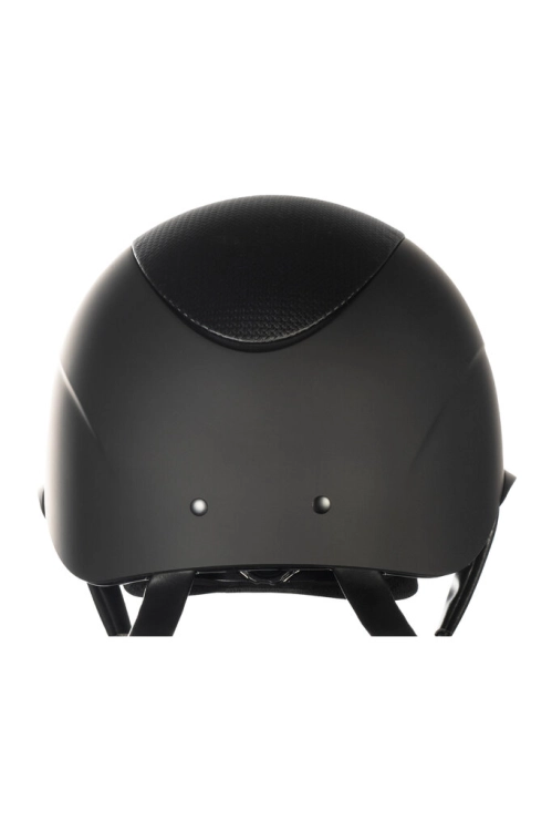 Kask jeździecki z regulacją HKM Alarion w kolorze czarno-srebrnym