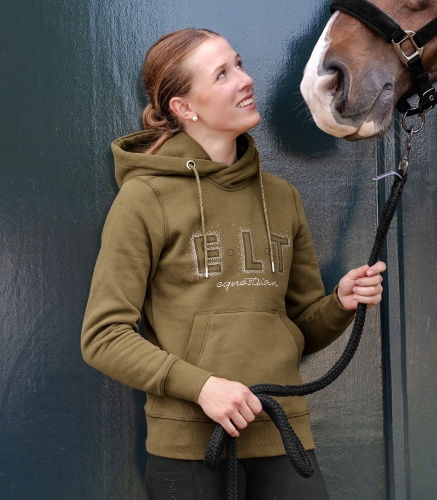 Bluza jeździecka damska ELT Rio w kolorze khaki