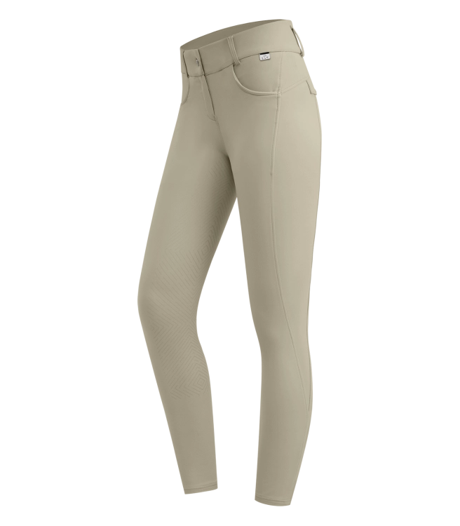Bryczesy z kryształkami ELT Comfort Glam w kolorze beżowym widoczne z przodu