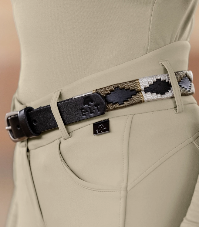 Pasek do spodni jeździecki ELT Gemma Polo w kolorze green brown