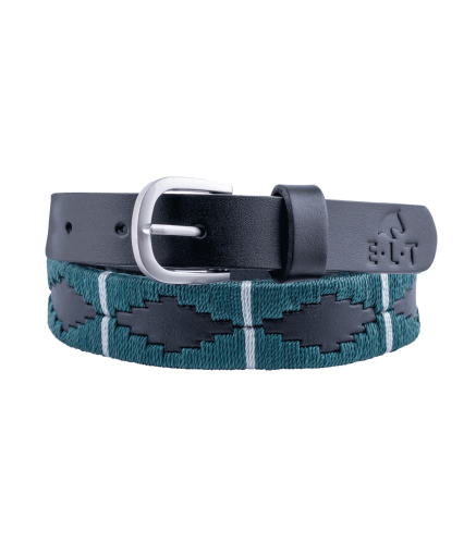 Pasek do spodni jeździecki ELT Gemma Polo w kolorze petrol blue