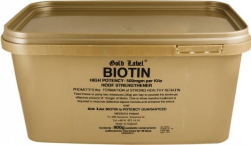 Biotyna dla koni Gold Label Biotin 900g
