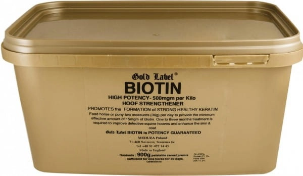 Biotyna dla koni Gold Label Biotin 900g