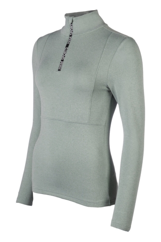 Koszulka jeździecka z długim rękawem HKM Supersoft II w kolorze deep blue