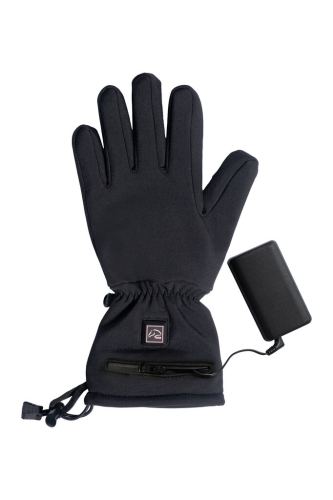 Rękawiczki jeździeckie ogrzewane HKM Keep Warm w kolorze czarnym