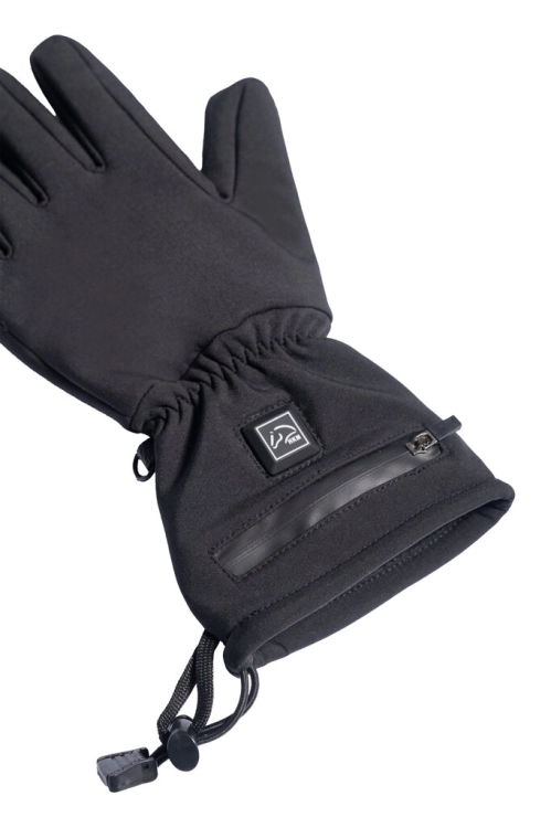 Rękawiczki jeździeckie grzejące HKM Keep Warm w kolorze czarnym
