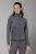 Bluza do jazdy konnej Schockemöhle Reny w kolorze szarym zaprezentowana przez modelkę, widoczna z przodu