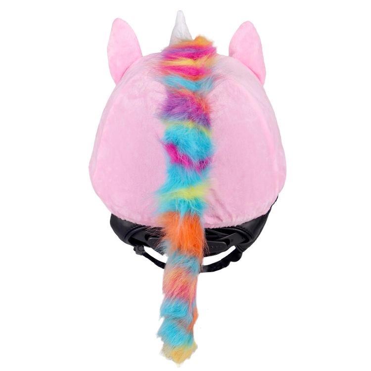 Polarowa czapka na kask QHP Unicorn w kolorze różowym