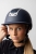Kask do jazdy konnej Horze Arix II Crystal w kolorze granatowym zaprezentowany przez modelkę