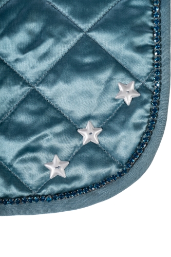 Derka dla Hobby Horse z gwiazdkami HKM Premium w kolorze turkusowym