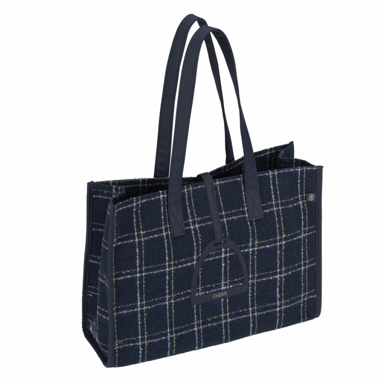 Torba shopper Eskadron Shopper Bouclé w kolorze navy