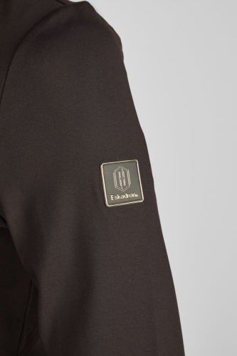 Koszulka jeździecka zimowa Eskadron Half-Zip w kolorze black truffle