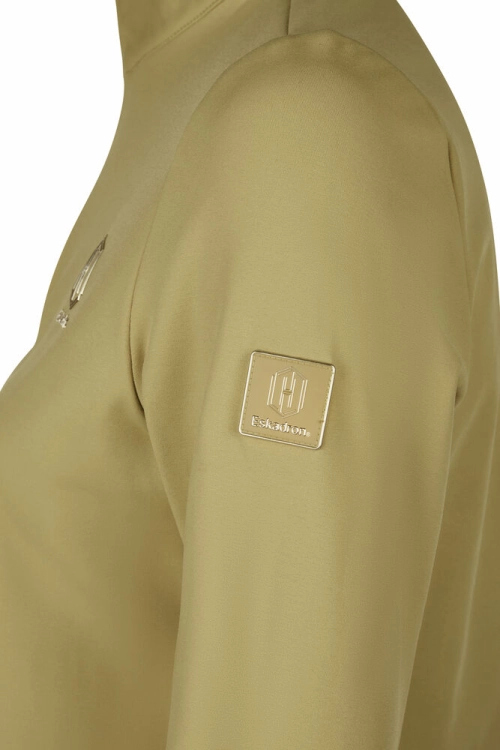 Koszulka jeździecka zimowa Eskadron Half-Zip w kolorze cardamom