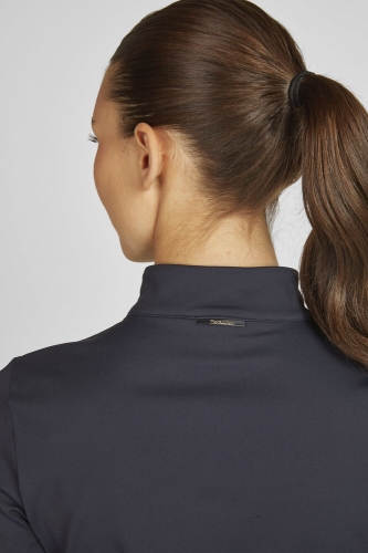 Bluzka jeździecka termiczna ze stójką Eskadron Half-Zip w kolorze navy