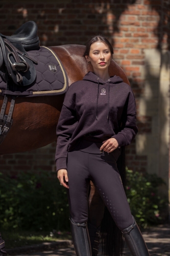 Bluza jeździecka damska Eskadron Heritage Sparkle w kolorze black truffle