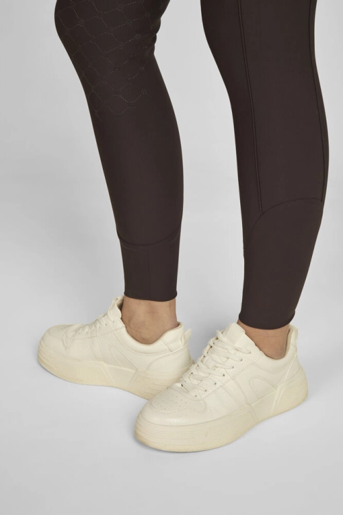 Legginsy jeździeckie zimowe Eskadron Pro w kolorze black truffle