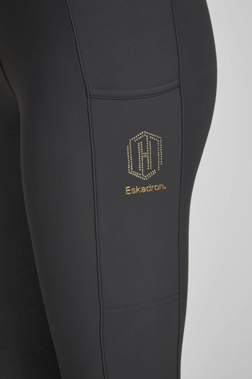 Legginsy jeździeckie z kryształkami Eskadron Pro w kolorze navy