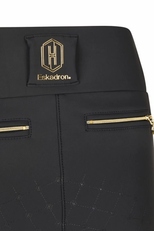 Legginsy jeździeckie z ozdobnymi zamkami Eskadron Pro w kolorze navy
