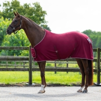 QHP derka polarowa ORNAMENT burgundy