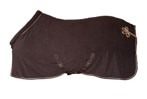 Derka polarowa HKM Glamour w kolorze brązowym / rosegold