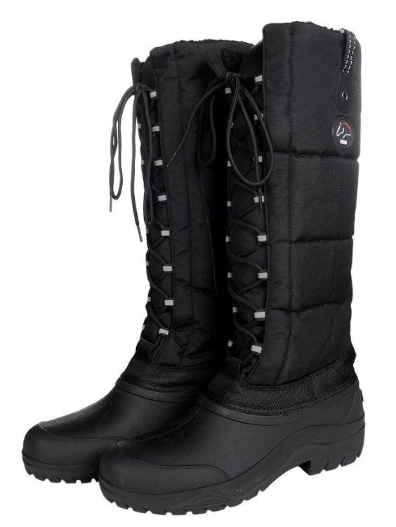 Termobuty jeździeckie HKM Husky w kolorze czarnym