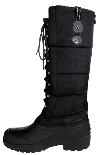 Buty jeździeckie zimowe HKM Husky w kolorze czarnym