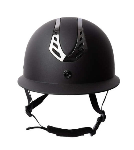 Kask jeździecki Horze Cadence w kolorze czarnym z matowym panelem
