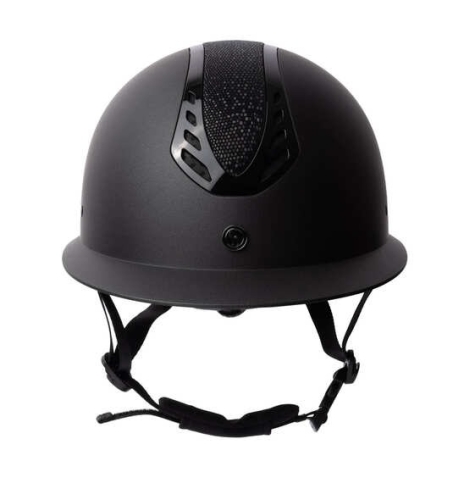 Kask jeździecki Horze Cadence w kolorze czarnym z imitacją wężowej skóry