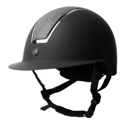 Kask jeździecki Horze Aurora w kolorze czarno - szarym