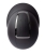 Kask jeździecki B Vertigo Zenith MIPS w kolorze czarno - srebrnym widoczny z góry