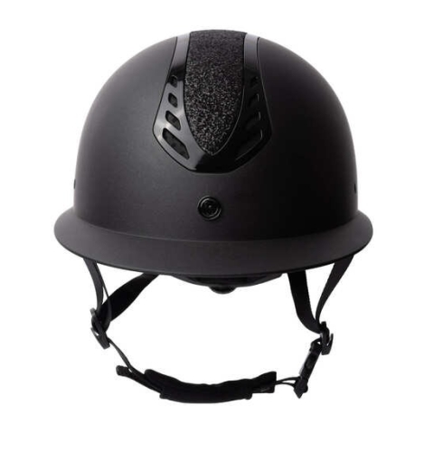 Kask jeździecki Horze Cadence w kolorze czarnym z brokatowym panelem