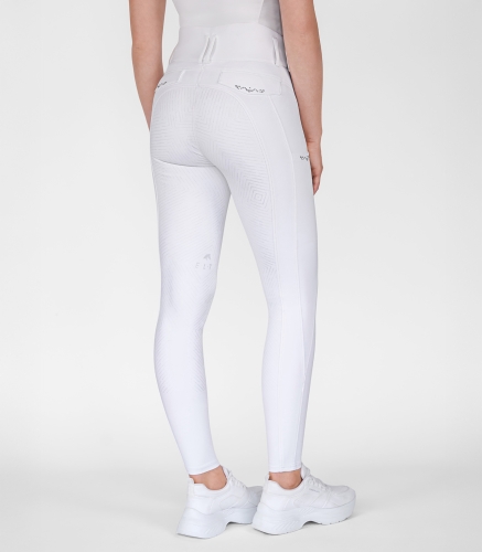 Bryczesy damskie ELT Comfort Glam w kolorze białym