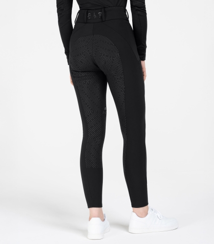 Legginsy jeździeckie zimowe ELT Rena w kolorze czarnym
