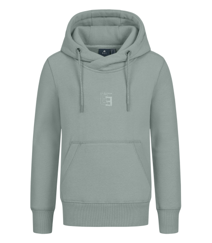 Bluza jeździecka z kapturem dziecięca ELT Junior Ariana w kolorze silver blue
