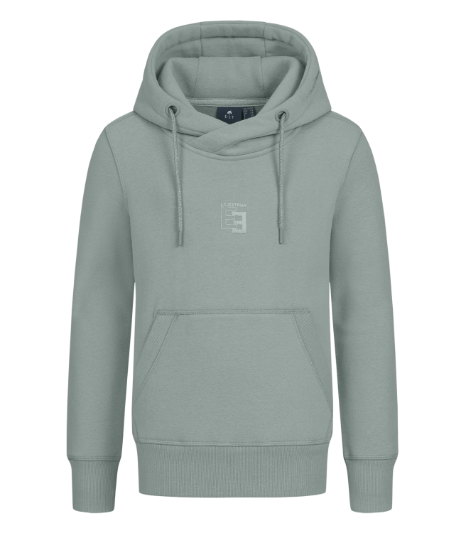 Bluza jeździecka z kapturem dziecięca ELT Junior Ariana w kolorze silver blue