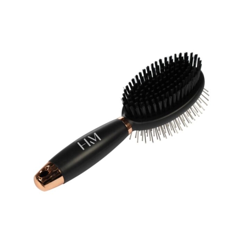 HKM szczotka do grzywy Duo GEL black/rosegold