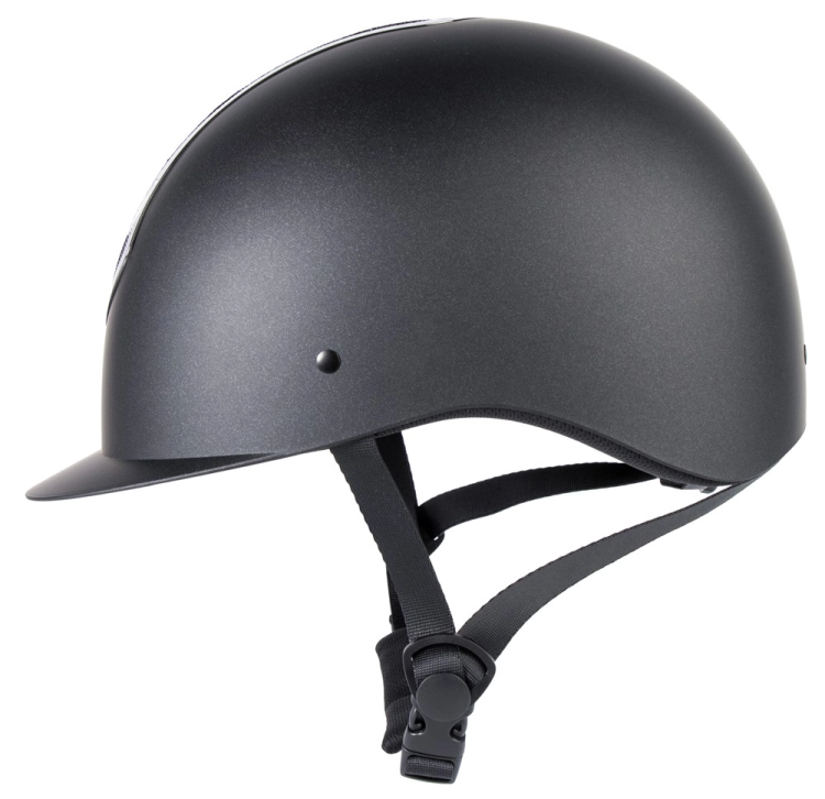 Kask do jazdy konnej Harry's Horse Pro F2 Matt Crystal w kolorze czarnym