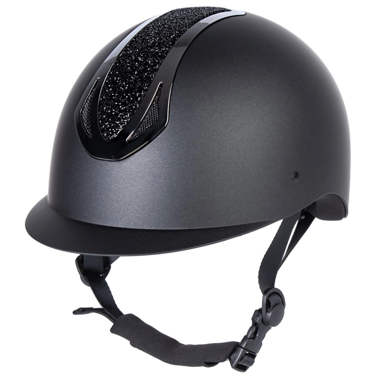 Kask jeździecki Harry's Horse Pro F2 Matt Crystal w kolorze czarnym