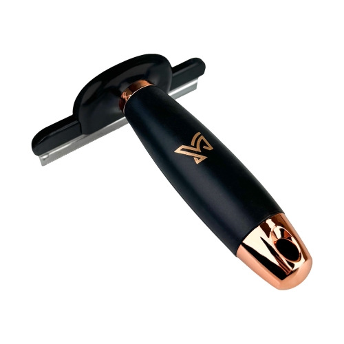 Zgrzebło do podszerstka York Melody czarne z rosegold
