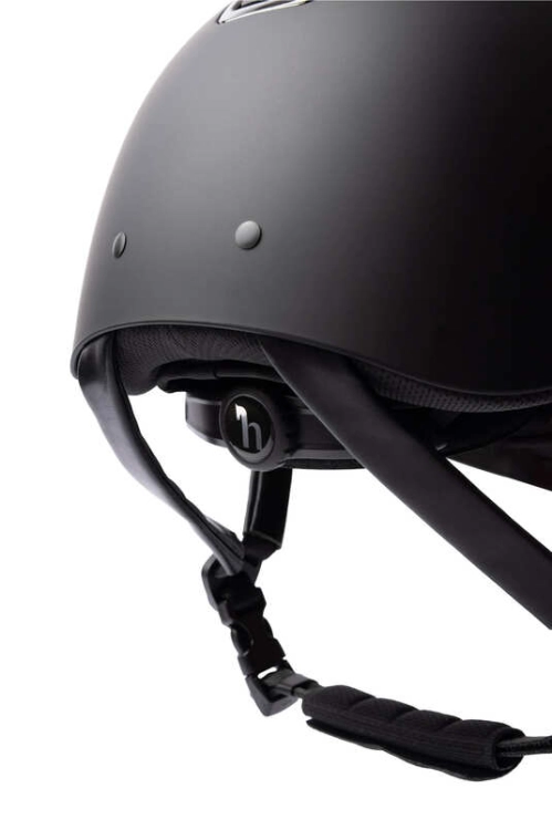 Kask jeździecki z regulacją Horze Aerion w kolorze black