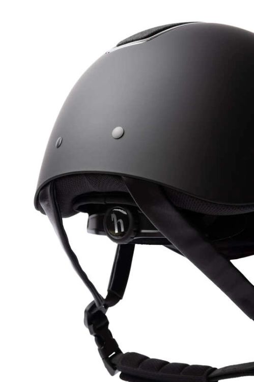 Kask jeździecki z regulacją Horze Aerion w kolorze black/black