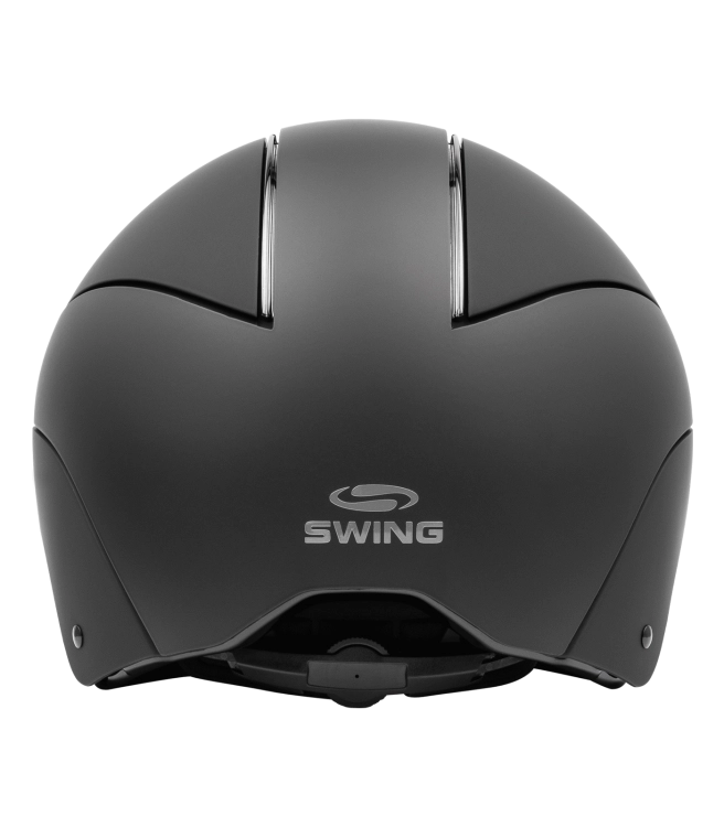 Kask jeździecki z regulacją Swing H24 Chrome w kolorze czarny mat