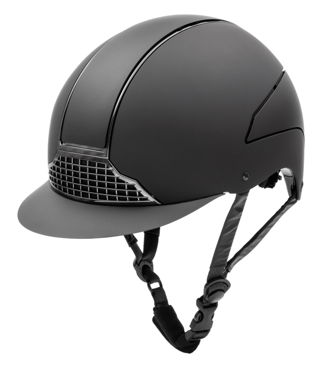 Kask jeździecki Swing H24 Chrome w kolorze czarny mat