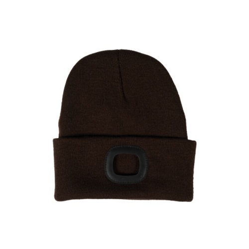 HKM czapka z latarką HONEY dark brown