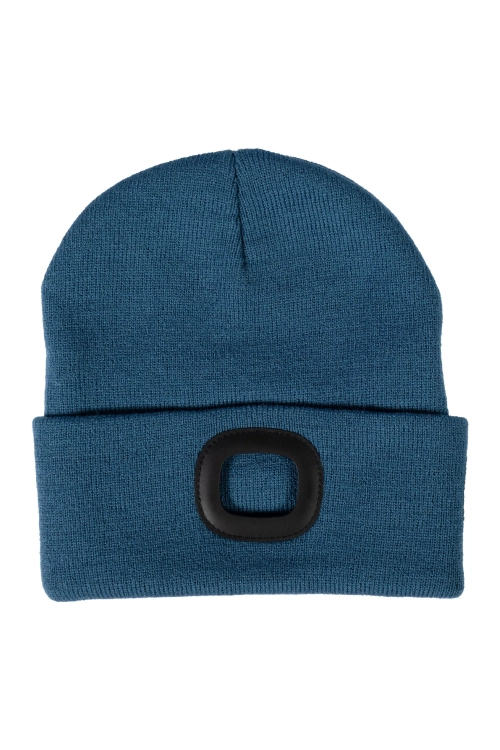 HKM czapka z latarką HONEY blue