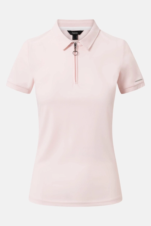 Polo jeździeckie damskie Horze Willow w kolorze różowym