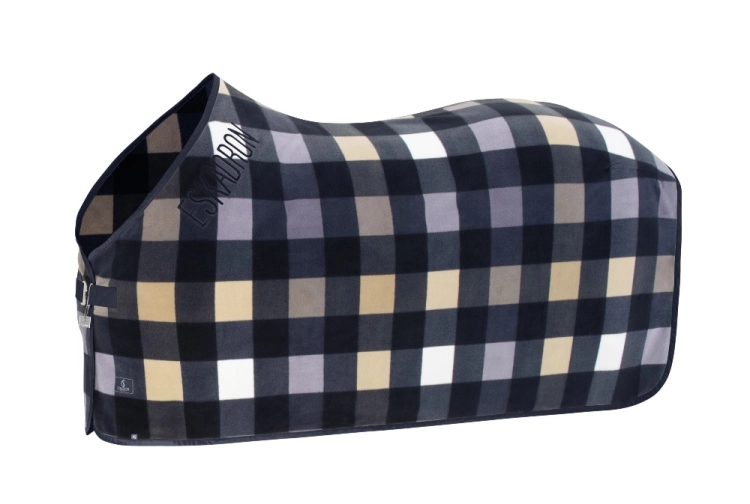 Derka Eskadron Classic Sports Check w kolorze granatowo-beżowym