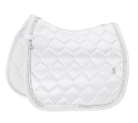 ESKADRON czaprak SATIN FRILLS white 24H